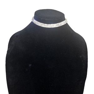 10 Inch Rhinestone Choker with Adjustable Chain